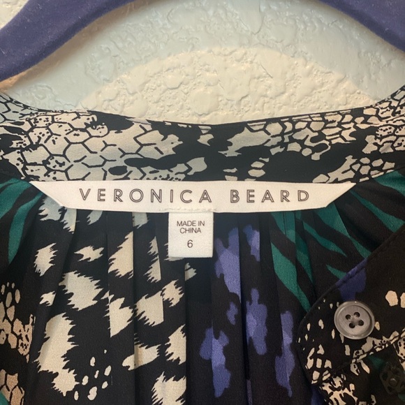 Veronica Beard Buckley Silk-Blend Top size 6 - Picture 4 of 6